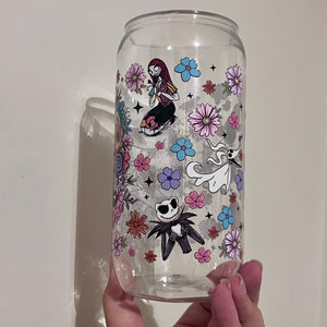 NBC Floral [16 oz] plastic can cup