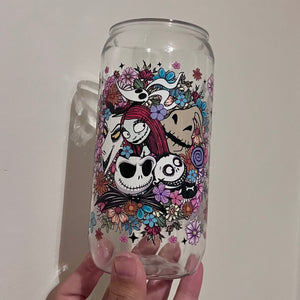 NBC Floral [16 oz] plastic can cup