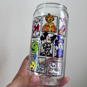 Halloween Characters [16 oz] plastic can cup