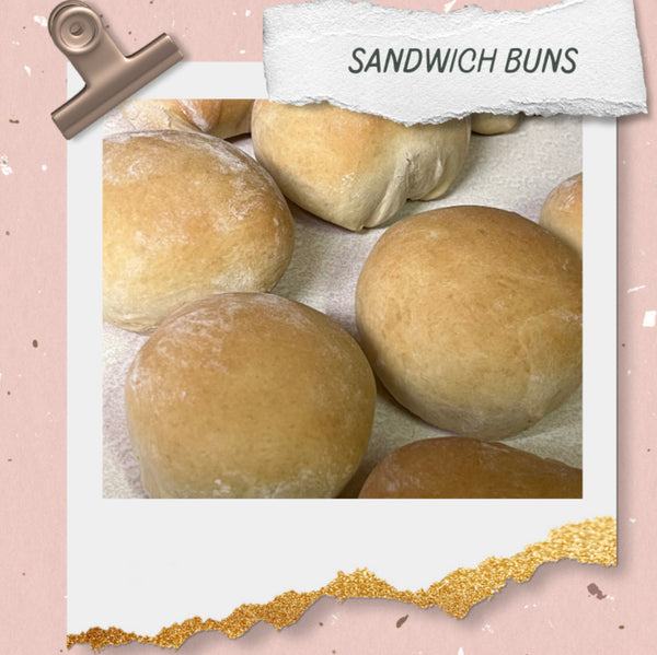 Sandwich Buns Recipe card